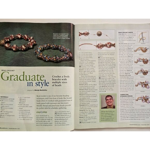 Bead And Button Magazine December 2007 Stitch A Dazzling Crystal Necklace - Picture 10 of 16